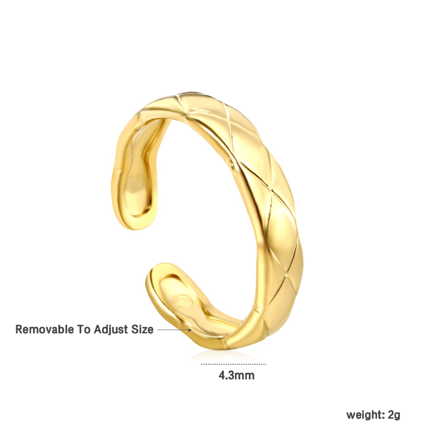 Golden Twist Ring