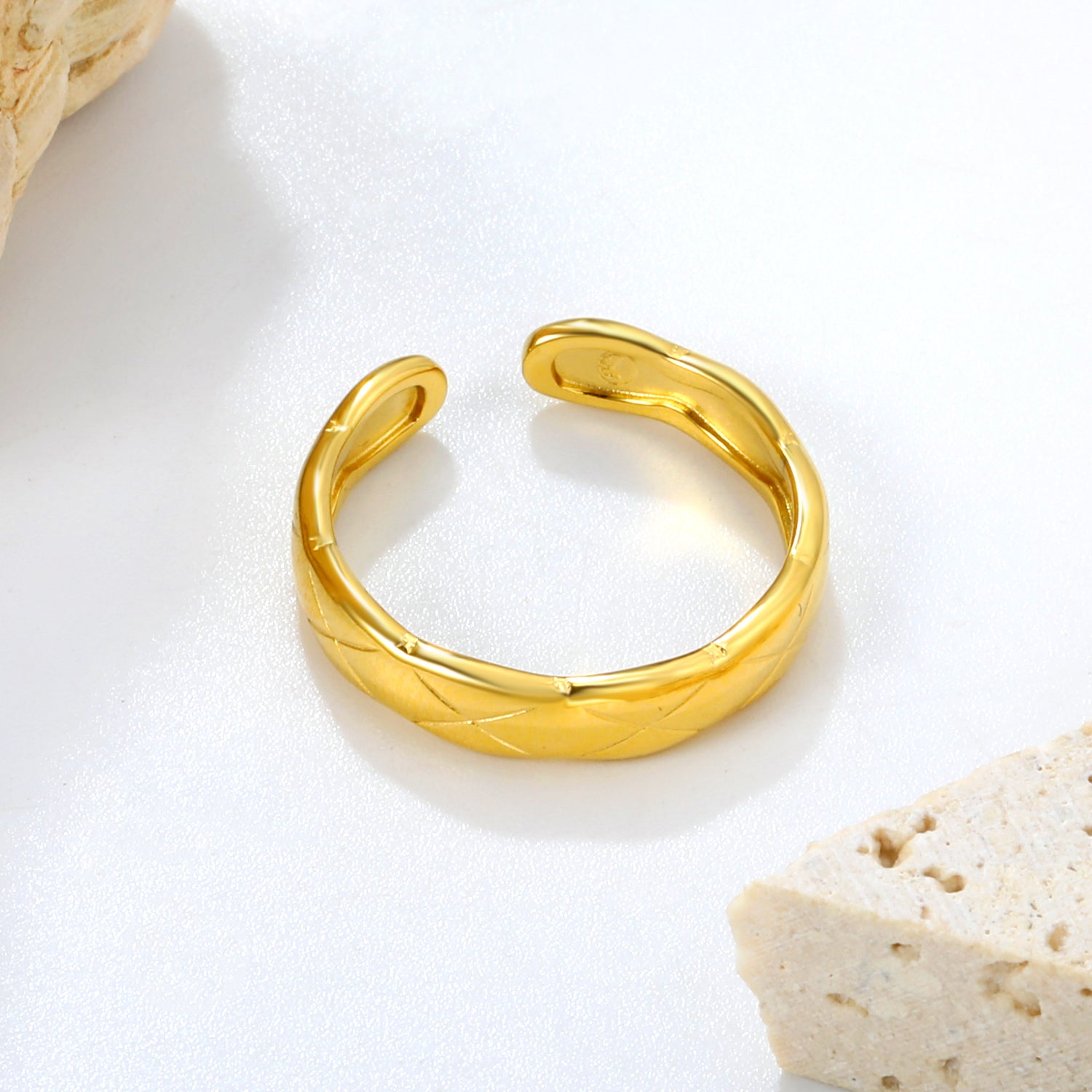 Golden Twist Ring