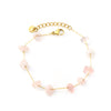 Elegante gouden armband met edelstenen