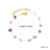Elegante gouden armband met edelstenen