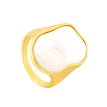 ⁠Golden Mirror Ring