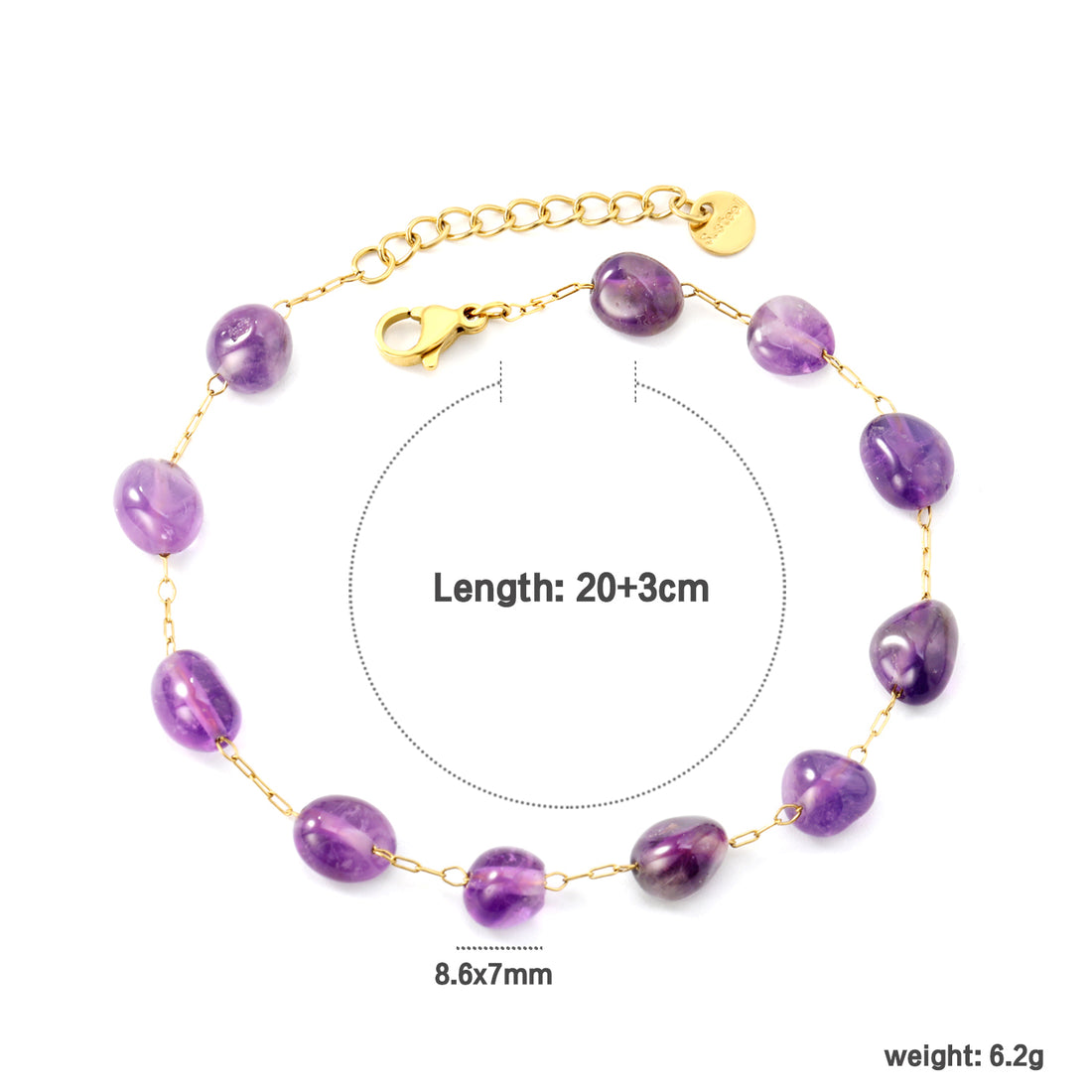 Amethyst Glow Bracelet