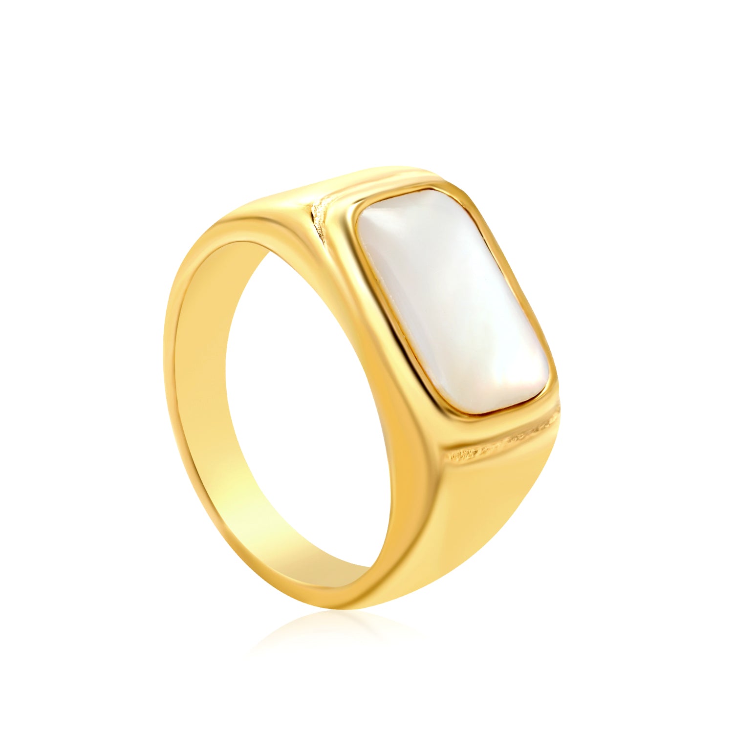 ⁠Golden Edge Ring