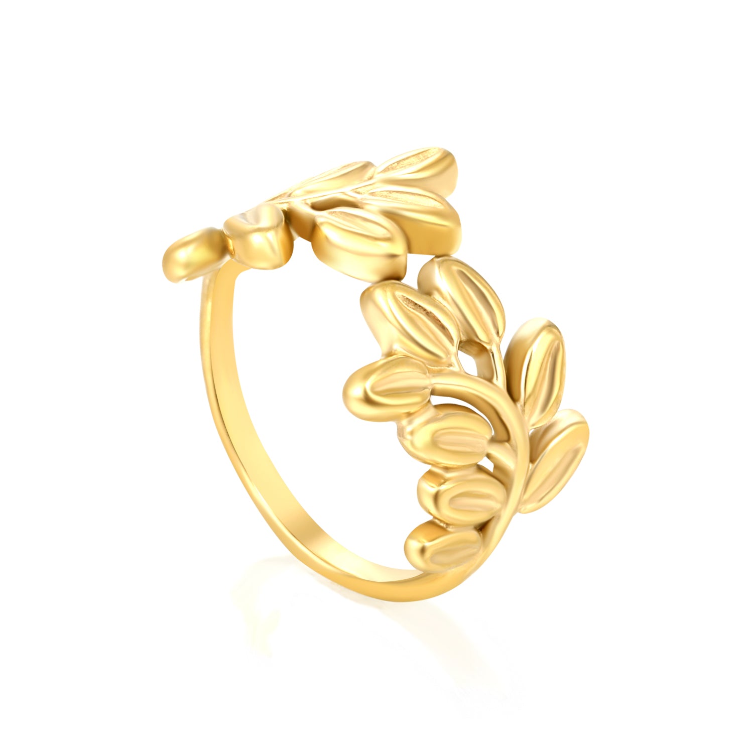 Golden Leaf Ring