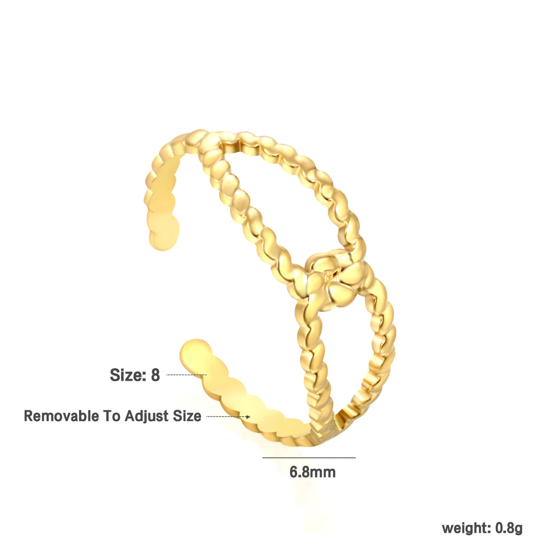 Golden Chain Harmony Ring