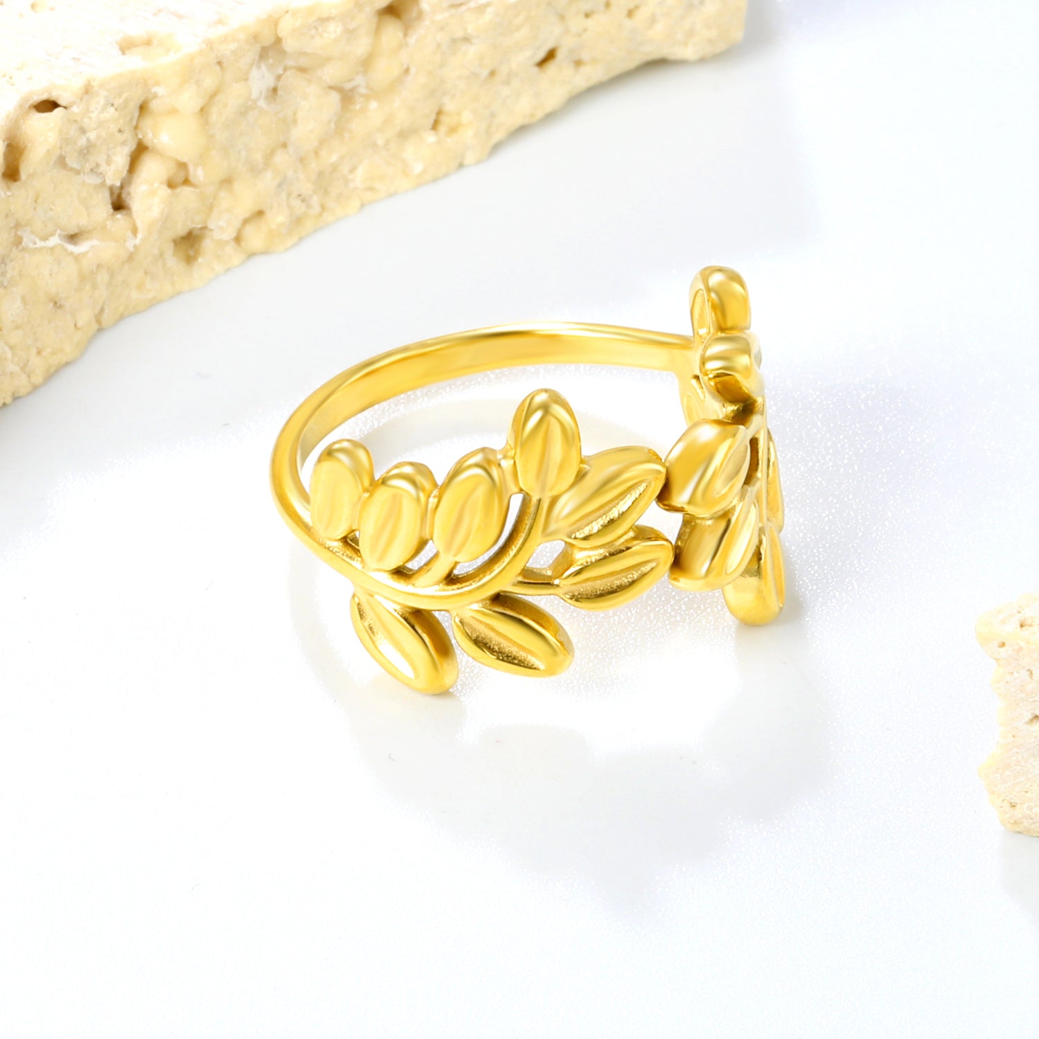 Golden Leaf Ring