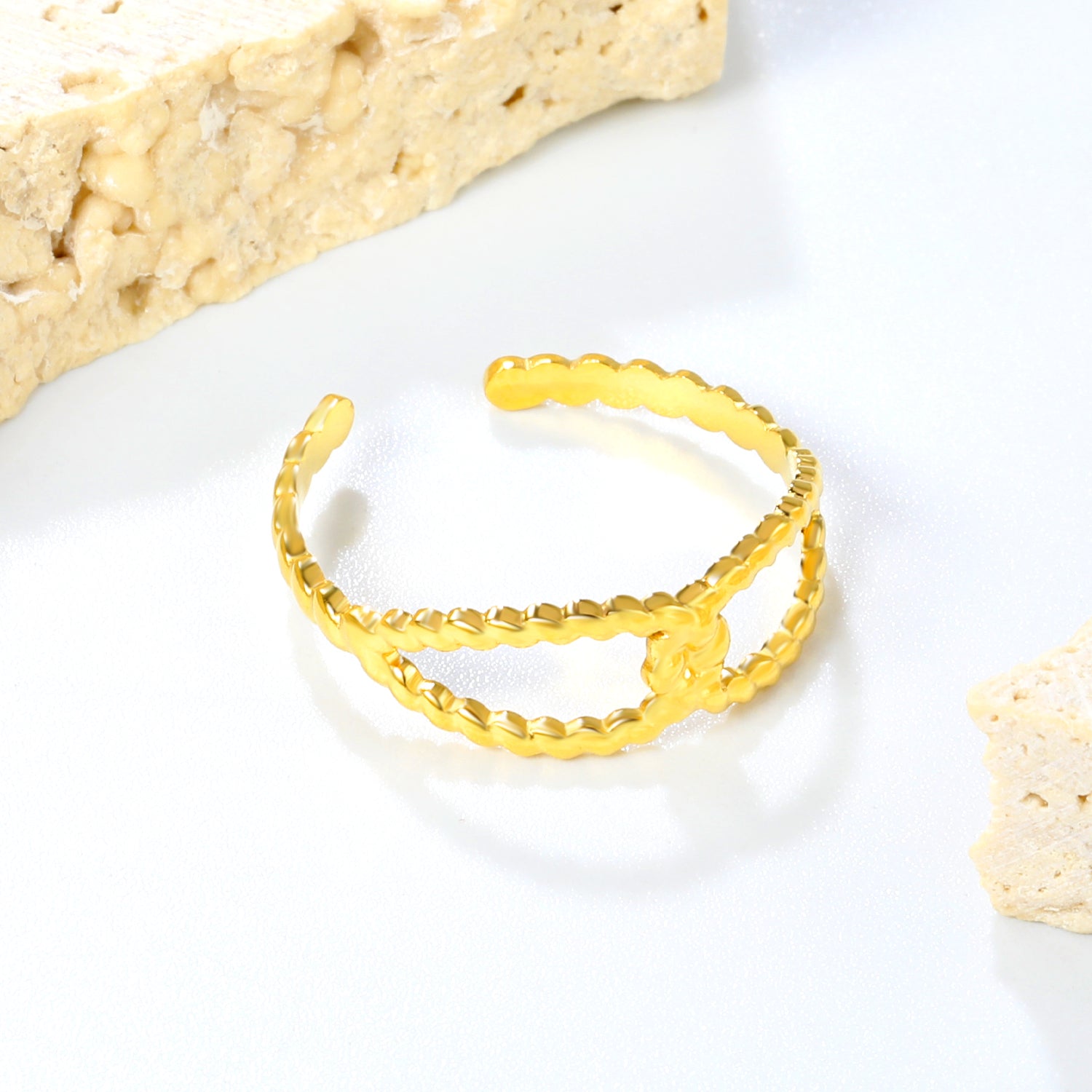 Golden Chain Harmony Ring