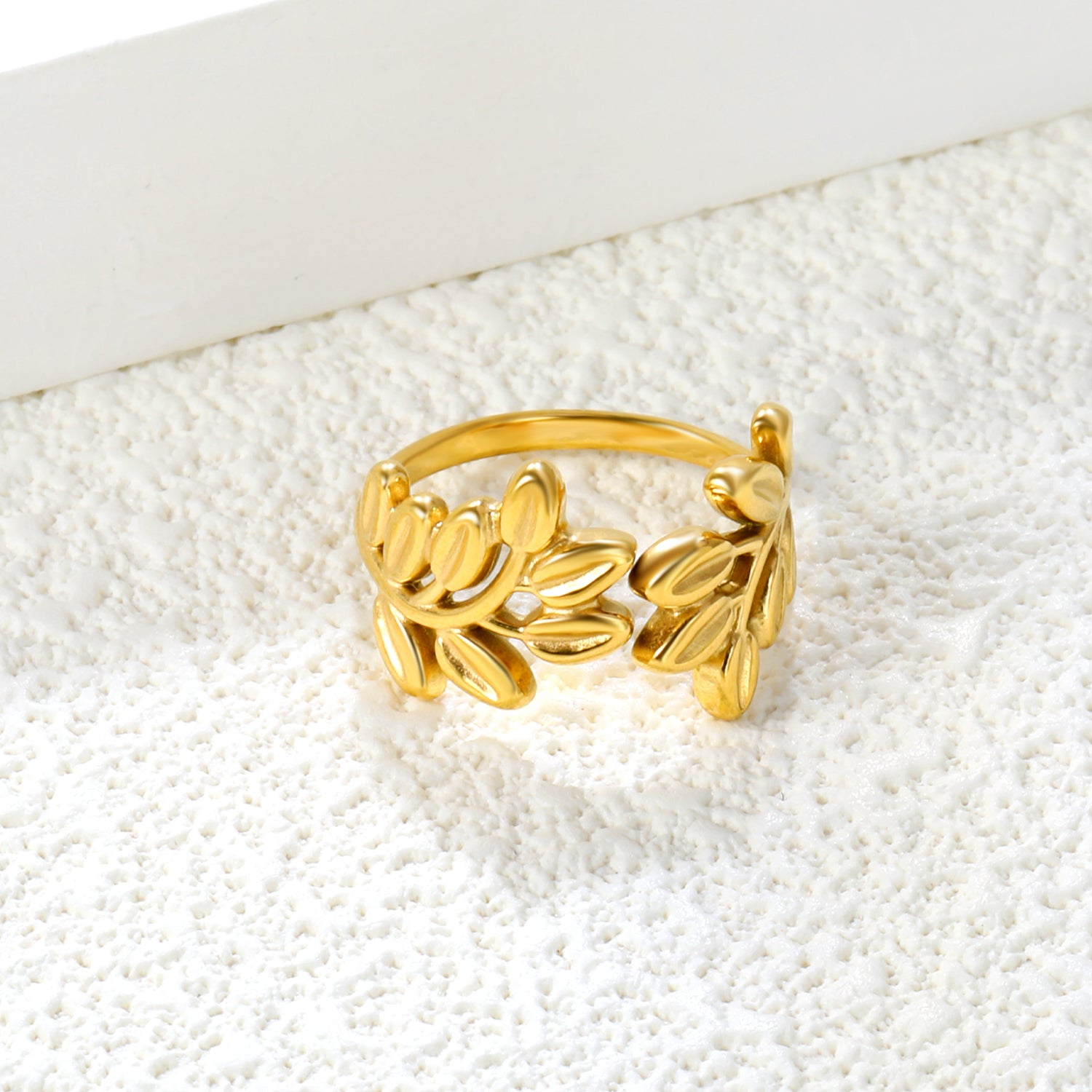 Golden Leaf Ring